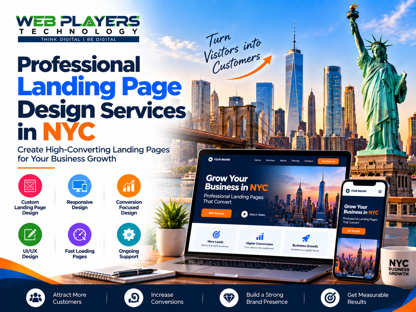 Professional Landing Page Design Services NYC for Business Growth
